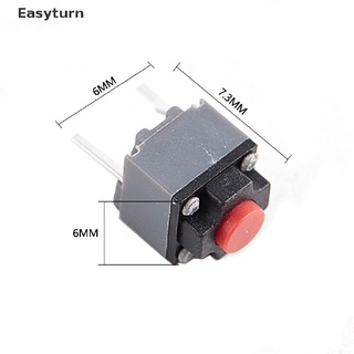 Easyturn ปุ่มกดสวิตช์เมาส์ไร้สาย เสียงเงียบ 6*6*7.3 ET 10 ชิ้น