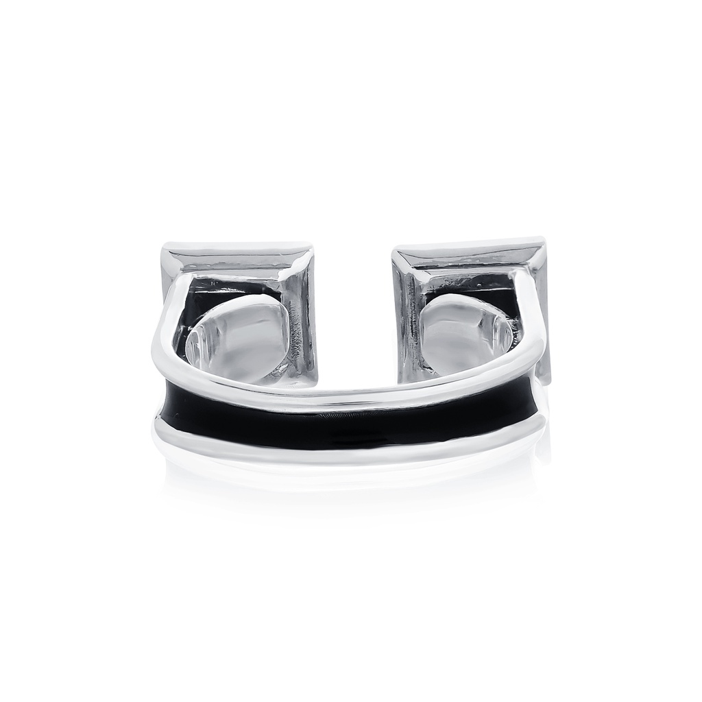 Rituals DuoStar ring  เงินแท้ แกะมือขัดเงาพิเศษพร้อมลงดำขับลาย  Rituals Star แทนดาว9ดวงที่สำคัญ ลงยาสีดำที่ก้านเเขนแหวน