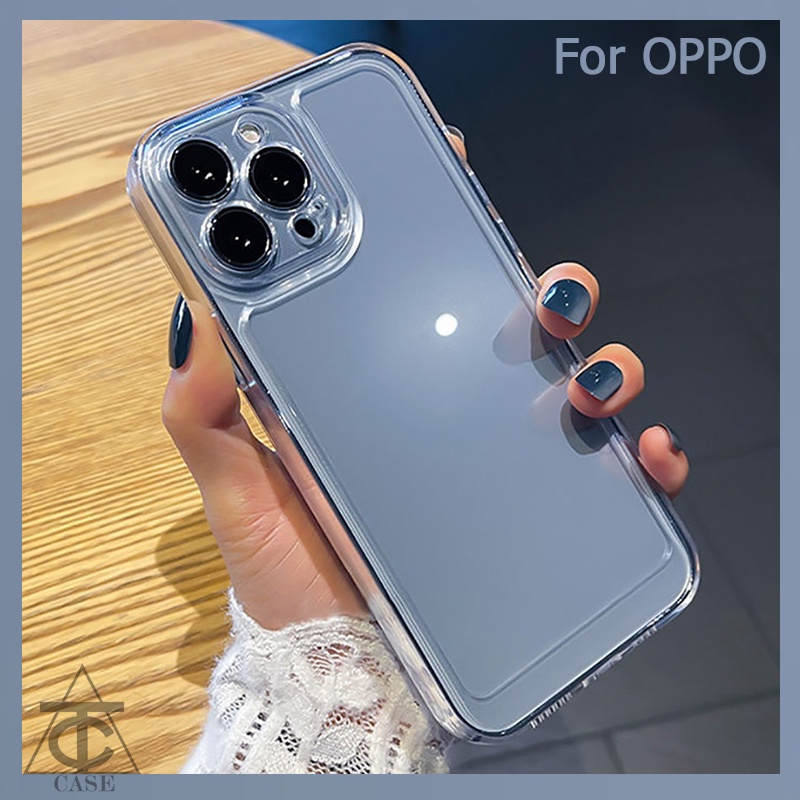 Oppo A93 Reno6 Pro A16 Reno7 Pro A5 A3s A5 A9 2020 A11X A52 A31 A72 A53 A96 F11 A57 A18 A38 A17K กันกระแทก โปร่งใส เคส