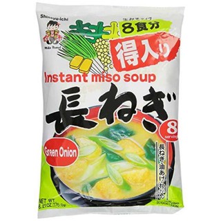 Shinsyuich Instant Miso Soup Naganegi ซุปมิโซะเต้าเจี้ยวกึ่งสำเร็จรูปผสมต้นหอม 176 กรัม