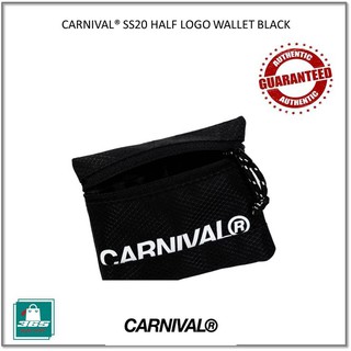 กระเป๋า คาร์นิวัล ใบเล็กCARNIVAL® SS20 HALF LOGO WALLET BLACK ราคาถูก ราคาส่ง