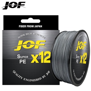 Jof ด้ายถัก เส้นละ 9 12 เส้น ยาว 100 ม. เรียบลื่น ลดการสึกหรอ สําหรับตกปลาคาร์พ