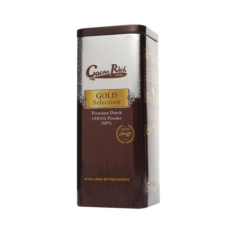 โกโก้ริช โกโก้ผง 100% โกลด์ซีเล็คชั่น 400 กรัม / Cacao Rich Premium Dutch Cocoa Powder 100% Gold