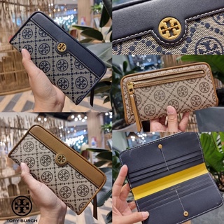 TORY BURCH T MONOGRAM JACQUARD SLIM WALLET