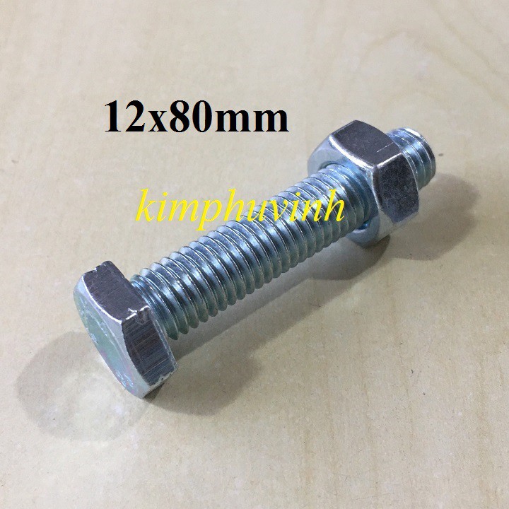 5 ชุด - M12x80mm 12mm BULIES - 12mm BULON SCREWS