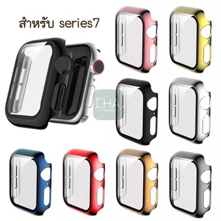 case series 7 กระจกเงา สำหรับ iwatch 7 case appl.e watch เคสแอปเปิ้ลวอช + ฟิลม์กระจกในตัว case แอปเปิ้ลวอช