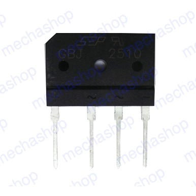 ไดโอด ไดโอดบริดจ์ บริดจ์เรคติไฟร์ Diode Bridge Rectifier GBJ2510&GBJ3510 แบบขาเสียบ