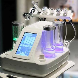 6 ใน 1 Hydra Dermabrasion Aqua Peel Clean Skin Care BIO RF สูญญากาศทำความสะอาดใบหน้า Hydro น้ำ Jet ออกซิเจนเครื่อง Peel
