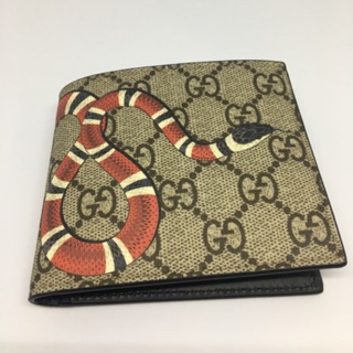 Gucci wallet snake แคนวาส สีน้ำตาล มือ 1 full set