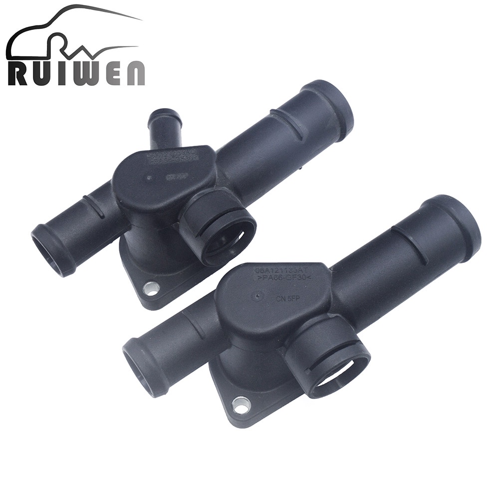 Engine Water Pipe 06A121133AQ Coolant Flange Water Pipe 3/4 Outlet For VW Bora Polo Seat Leon Skoda 