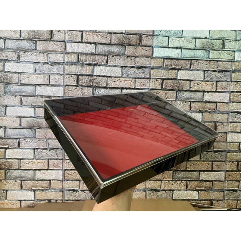 (เฉพาะฝาครอบ)ฝาปิดถาดซูชิแข็งแรงแบบดัดขอบ35x26cm ขนาดวัดด้านนอกของถาด