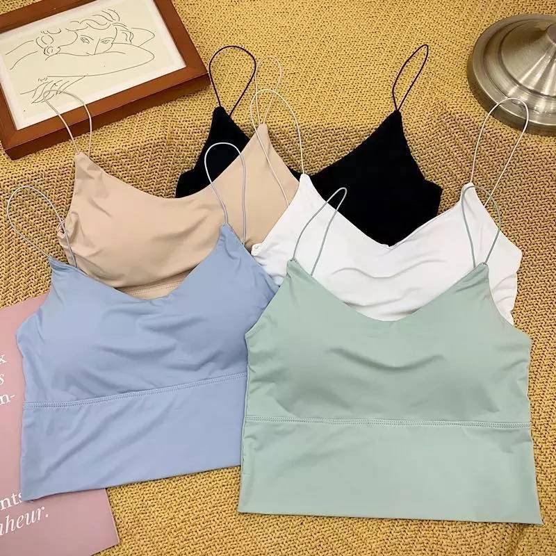 Pretty Bra PB-119 เสื้อครอปสายเดี่ยว เสริมฟองน้ำใส่สบาย