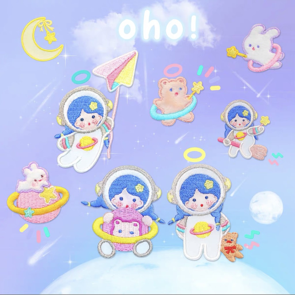 สติกเกอร์งานปัก ตกแต่งเคส Nintendo / งาน DIY