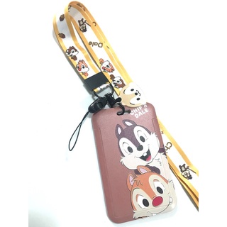 CHIP AND DALE BB ที่ใส่บัตร ซองใส่บัตร ที่ใส่บัตร พร้อมสายคล้องคอ(2cm) ลาย CHIP AND DALE BB สำหรับบัตร 5.5x8.5cm PMYL