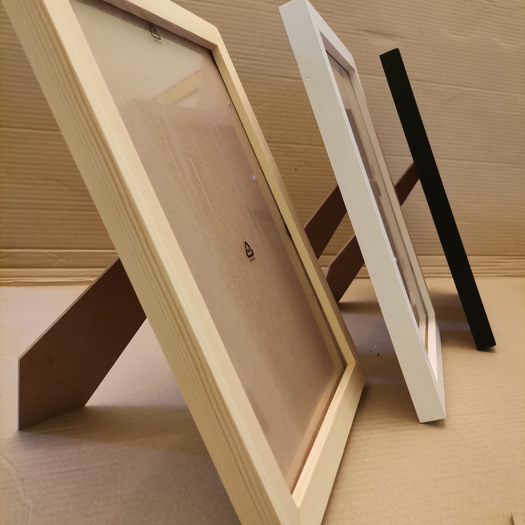 A4 , 5R STANDING WOODEN POSTER FRAME GAMBAR, PHOTO FRAME BERDIRI