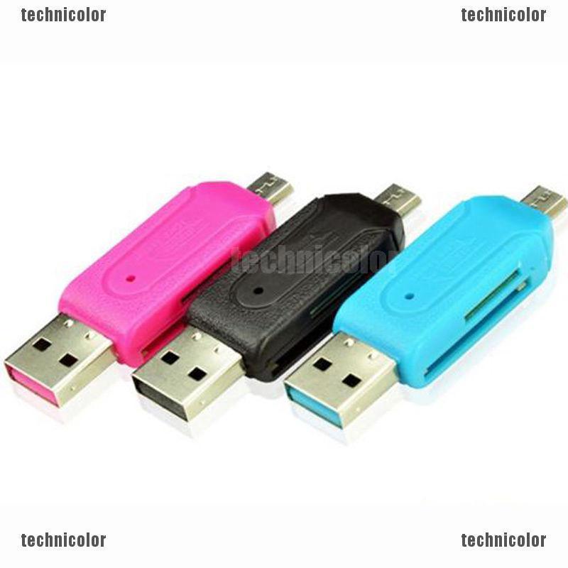 การ์ดรีดเดอร์ SD TF Micro USB2.0 สําหรับ Android Mobile