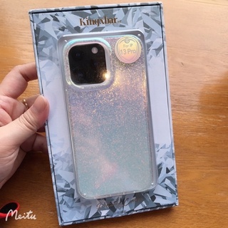 Kingsxbarเคสกลิตเตอร์ขอบกล้องนูนไอโฟน13/13pro/13promaxพร้อมส่งจากไทย