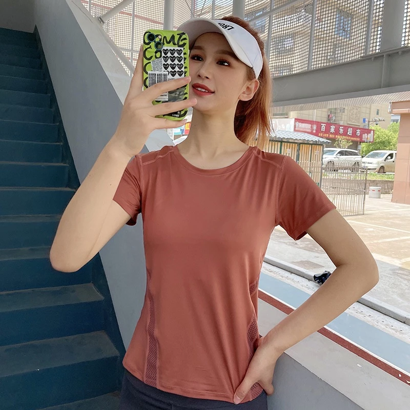 เสื้อยืดกีฬา ยืดหยุ่นสูง แห้งเร็ว วิ่ง-ฟิตเนส ผู้หญิง thumbnail 7