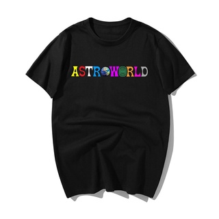 เสื้อยืดผ้าฝ้ายเสื้อยืด พิมพ์ลายตัวอักษร Travis Scotts Astroworld สไตล์ฮาราจูกุ แฟชั่นฤดูร้อน สําหรับผู้ชายL XL  XXL 3XL