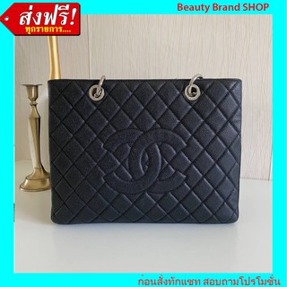 🔥 ราคาส่ง งานตรงปก เป๊ะมาก🔥  Chanel Grand Shopping Tote Bag Caviar (SHW) Original Grade Full Set Option หนังแท้ 100%