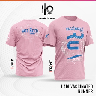 เสื้อวิ่ง I AM VACCINATED RUNNER (สีชมพู)