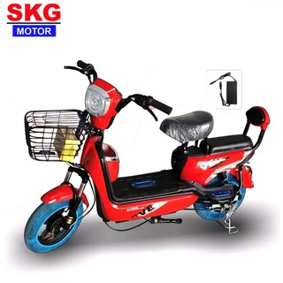 SKG จักรยานไฟฟ้า electric bike ล้อ14นิ้ว รุ่น SK-48v111 สีแดง