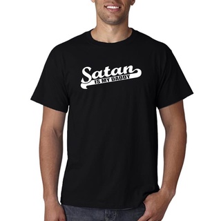 เสื้อยืด พิมพ์ลาย Blackcraft Cult - SATAN IS MY DADDY แฟชั่นสําหรับผู้ชาย