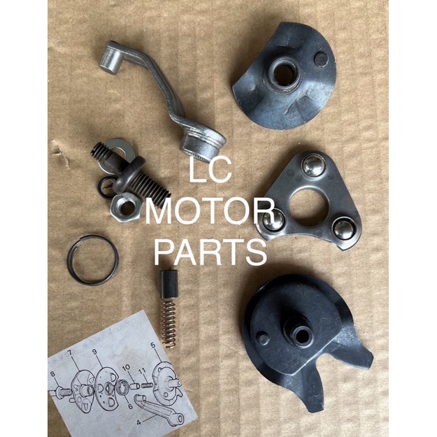 HONDA GBO GBOJ CLUTCH CAM LIFTER PLATE / LEVER / BALL RETAINER SPRING ADJUSTING BOLT OIL THROUGH SIDE SPRING BUTIR TIGA