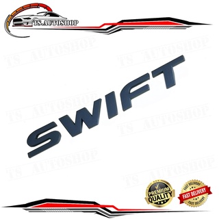 โลโก้ SWIFT ดำด้าน matte black LOGO SWIFT MATTE ติด Suzuki SWIFT