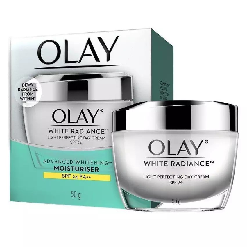 OLAY White Radiance Light Perfecting Facial Day Cream SPF24 โอเลย์ ไวท์เรเดียน ครีมบำรุงผิวหน้าขาว ส