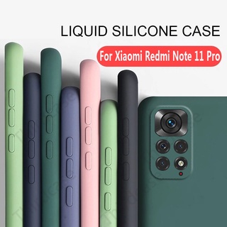 สําหรับ Redmi Note 11 Pro Plus / 11 Pro / 11 / 11s 4G / 11s 5G ของแท้ ซิลิโคนเหลว เคสกันกระแทก นิ่ม TPU เคสด้านหลัง