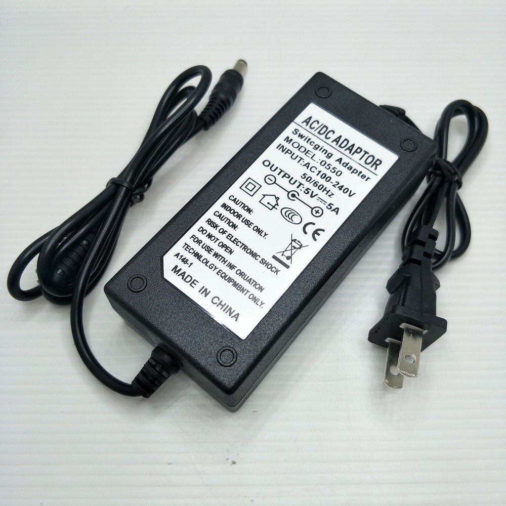 Adapter 5V 5A( DC 5.5 x 2.5MM) อะแดปเตอร์ 5โวล์ท5แอมป์( DC 5.5 x 2.5MM)