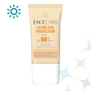 FACELABS Ultra Sun Protection Beige SPF 50 PA+++ ครีมกันแดด(สีเบจ) สูตรปกป้องผิวแพ้ง่าย 20ml