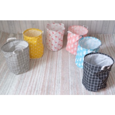 PATTERNED DIRTY CLOTHES LAUNDRY BASKET / LAUNDRY BASKET