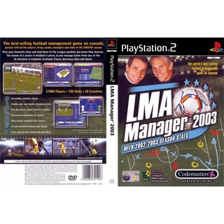 แผ่นเกมส์ PS2 LMA Manager 2003   คุณภาพ ส่งไว (DVD)