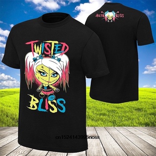 GILDAN เสื้อยืดแขนสั้น ผ้าฝ้าย 100% พิมพ์ลาย Alexa Bliss Twisted สีขาว สีดํา สําหรับผู้ชายSize S-5XL