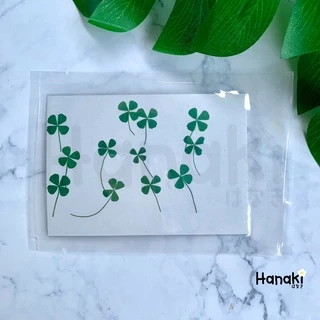 【พร้อมส่ง】ใบโคลเวอร์ (leaf clover) ใบไม้ทับแห้ง ใบไม้แห้ง ใบไม้จริงทับแห้ง