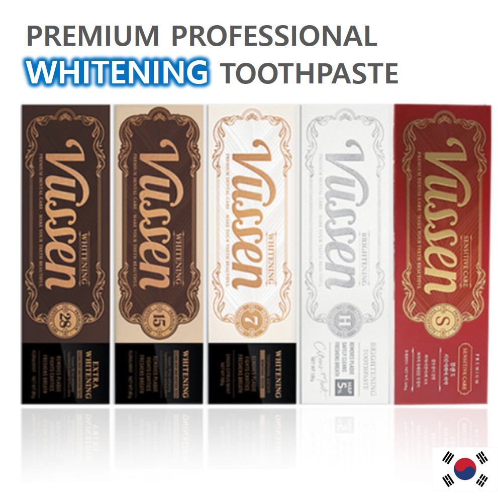 [Korean No.1 Whitening Toothpaste ] ★Vussen Premium Toothpaste★ (5 type