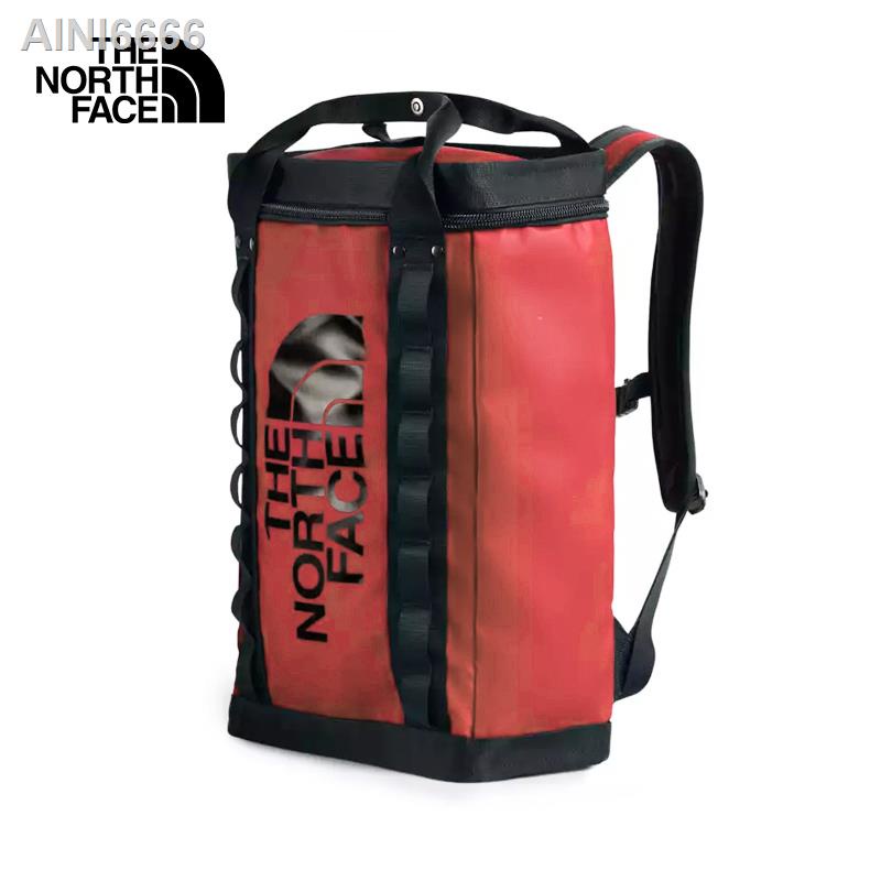 ♧۞THE NORTH FACE EXPLORE FUSEBOX-S -TNF RED/TNF BLACK กระเป๋าเป้จัดส่งที่รวดเร็ว
