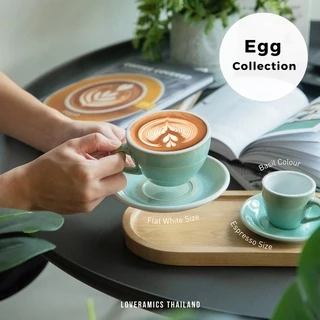 Loveramics ชุดแก้วกาแฟเซรามิค รุ่น EGG Set (Cup & Saucer) - Potters Colors