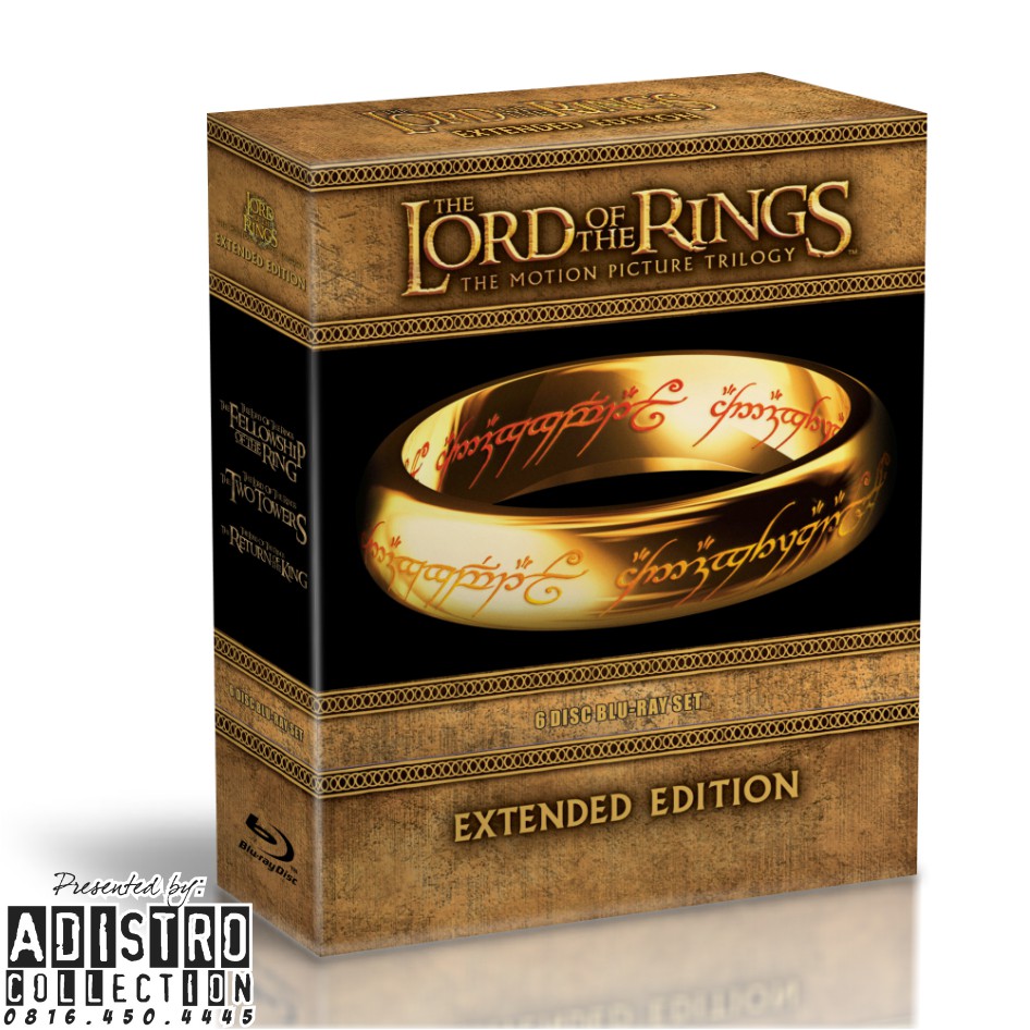 ฟิล์มบลูเรย์ THE LORD OF THE RINGS EXTENDED EDITION BOX สมบูรณ์ EDITION