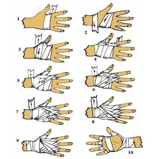 ผ้าพันมือนักมวย ผ้าดิบ ยาว 5 หลา หน้ากว้าง 2 นิ้ว cotton 100% มาตรฐานผ้าพันมือนักมวย ผ้านุ่มพับสบาย จำหน่ายเป็นชิ้น