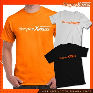 เสื้อยืด Shopee , Shopee Express คอกลมแขนสั้น เนื้อผ้าคอตตอน100