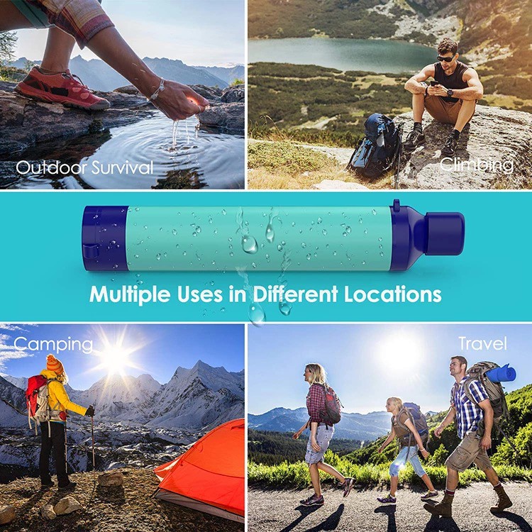 Outdoor ultrafiltration water purification straw life emergency water