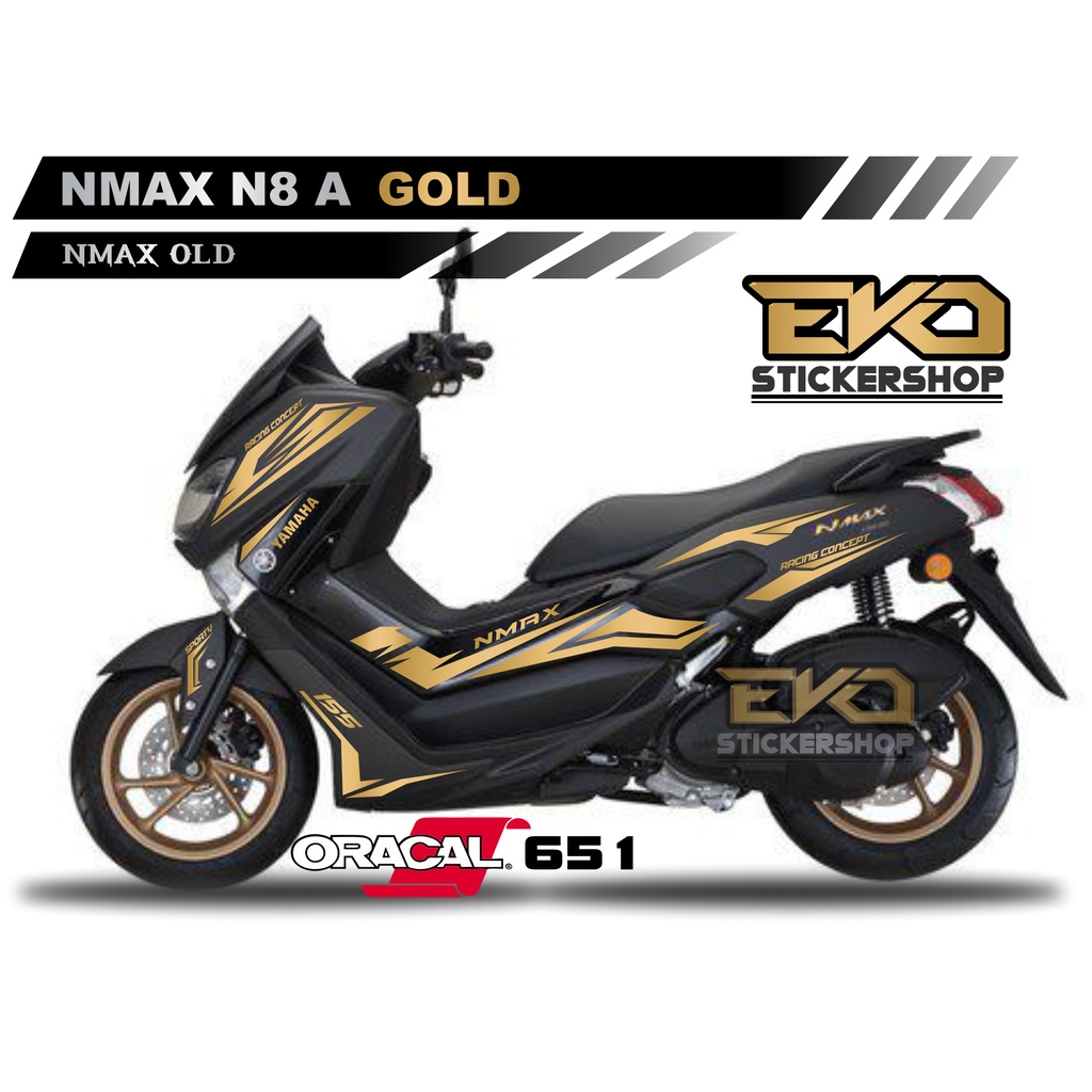 สติ๊กเกอร์ตัดสติ๊กเกอร์ Nmax สีดํา nmax 2016 2017 2018 2019
