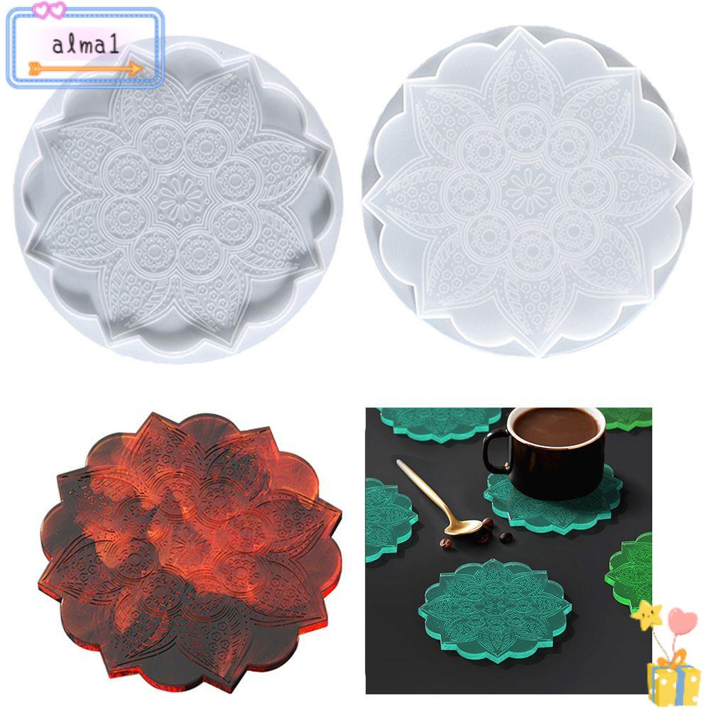 Premium Siliconen Mallen Mandala - Epoxyhars Onderzetters, Tray & Cup Mat Gietvormen Voor DIY Crafts & Home Decor