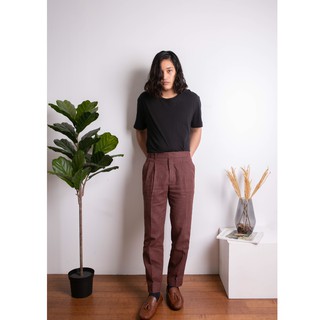 [ พร้อมส่ง ] Brown Linen Trousers