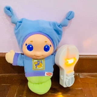 🔥🔥ถุกที่สุด🔥🔥Playskool LULLABY GLOWORM ตุ๊กตากล่อมนอน -ปุ่มเปิด 3 ปุ่มด้านใน - Light Demo Play