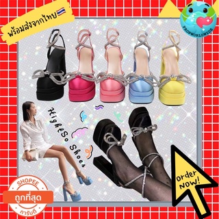 พร้อมส่ง🎀🌟รองเท้าส้นสูง ส้นตึกบาร์บี้ Hightso Shoes by propworldwide