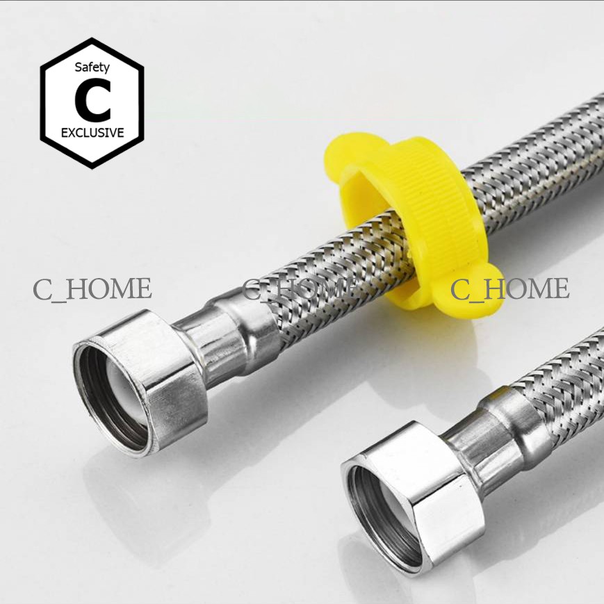 [C_HOME]ท่อน้ำ สายน้ำดี สายน้ำดีสแตนเลสถัก เหนียว ทนแรงดันสูง มี10ขนาด 14 16 18 20 22 24 32 40 48และ60 - รูปที่ 3